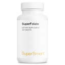 SuperFolate 400mcg / 4g ליום (Patented & Bioavailable) - תוסף Quatrefolic 5-MTHF - Active Folate ויטמין B9 | Non-GMO & Gluten Free - 120 טבליות