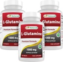 Best Naturals L-Glutamine 1000 מ"ג 180 טבליות (Pack of 3)