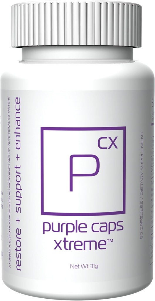 Global Purple Caps Xtreme - תוספת עם ויטמינים ומינרלים על ידי רוטקין בריאות - 60 קפסולות