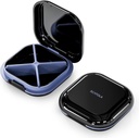Small Pill Case, Travel Pill Box, Portable Pill Organer, Pill Container for Pocket 4 השוואתיות, Dailyקומפקטי Travel Medicine Holder for ויטמינים (Black)