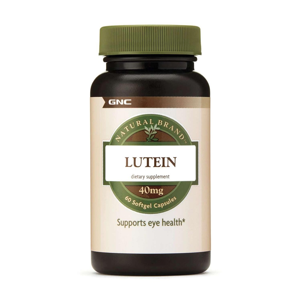GNC Lutein 40 מ"ג, תומך בריאות העין, 60 Softgels
