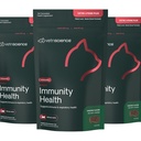 VetriScience Lysine Immunity Health Chews, 250 מ"ג Lysine Plus תוספת מזל לחתולים ו Kittens עם אלרגיות, Sneezing, Runny Nose ועיניים מימיות, עוף, 3 Pack