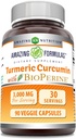 פורמולה מדהימה Turmeric Curcumin עם Bioperine 3000 מ"ג Per לשרת | 90 Veggie קפסולות תוסף | Non-GMO | Gluten Free | Made in USA