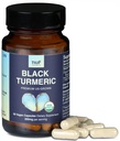 NUF- Organic Black Turmeric 350 מ"ג כל הקפסולות טבעוניות שורש שלמות - ארה"ב Grown- Gluten Free - Non GMO- Joint Support - בריאות Inflammatory תגובה - תפקוד החיסון תקין