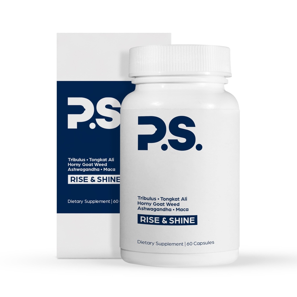 טסטוסטרון טבעי PS Booster לגברים - Premium D3 ו- Zinc תוספים לגברים עם Tribulus, Hory Goat Weed ו-טונגקאט עלי - Test Booster and Energys (60 קפסולות)