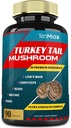 טורקיה Tail Mushroom תוספת הפקה עם Lions Mane, Cordyceps, Reishi ועוד, 10 Herbs ב 1 | שיפור תפקוד העיכול, תמיכה מערכת החיסון, 3 חודשים אספקה