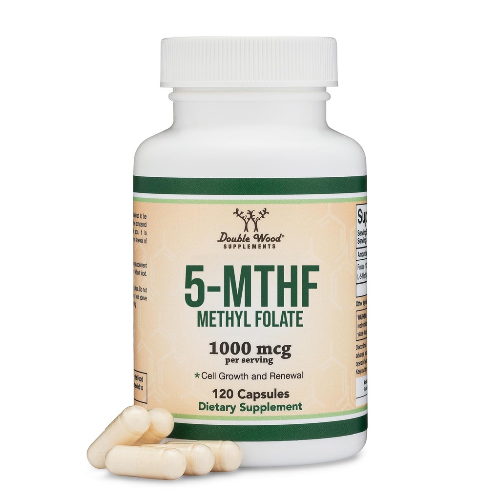Methylfolate 1,000mcg Active L-5-MTHF, Mood + Methylation, 120 Servings