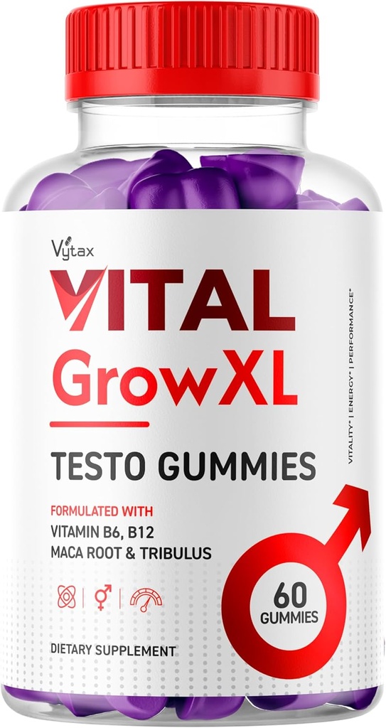 Vital Grow XL Gummies, Vital Grow XL Testo Gummies כוח מקסימלי ויטמין פורמולה, Vital GrowXL Vitale VitalGrowXL Me Gomitas Premium Chewable Vitalgrow תוסף (60 חניכיים)