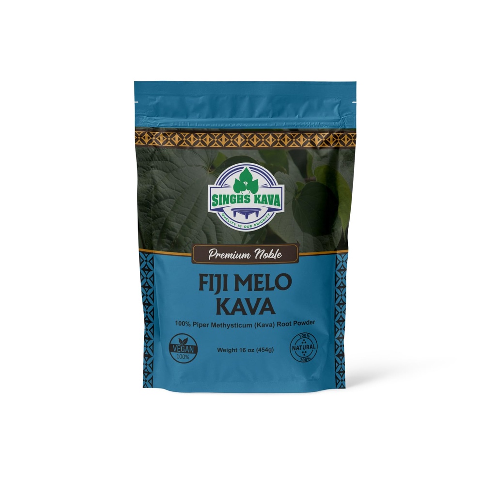 SINGHS Premium Quality Noble Fijian Kava Root אבקת (WAKA) (16 Ounce (Pack of 1)