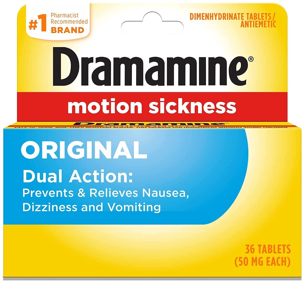 בסביבה הקרובה של Dramamine 50mg Tablets-36 ct by Dramamine