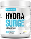 ג'קד מפעל HYDRASURGE אבקת אלקטרוליטית - צמחי מרפא תוספי W/Key מינרלים, מלח הים ההימלאיה, מים קוקוס - Keto Friendly, Sweetened באופן טבעי - 60 משרתים, Lemonadeadeade