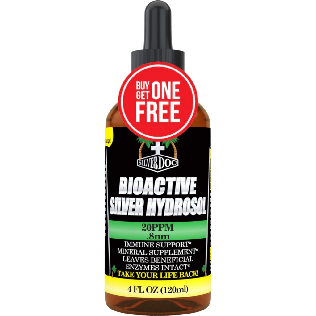 Colloidal Silver Hydrosol Dropper, Natural Alternative & Immune Support, יעיל יותר מכל מוצר קולואידאלי, 2-4oz Dropper Bottles, Silver hydrosol Drops