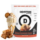 אבקת חלבון Devotion דיאטה תערובת | Gluten Free, Keto Friendly, No added Sugars | 1g MCT | 20g Whey & Micellar חלבונים | 2lb Tub (Salted Karamel Cone)