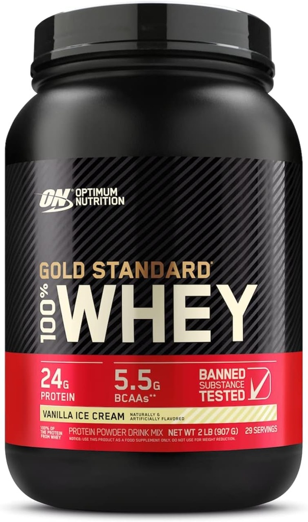 אופטימוס תזונה 100% Whey Gold Standard, Vanilla Ice Cream, 2 פאונד