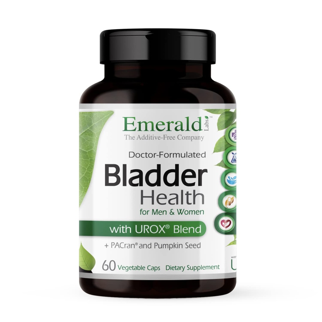 EMERALD LABS Bladder Health - קריין לחלץ תוספת עם משאבה Seed Extractd Extract & Horsetail - מציעה תמיכה כלי רכב שתן * 60 קפסולות ירקות (30 יום אספקה)