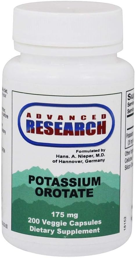 Potassium Orotate 175 מיליגרם 200 קפסולות Veg