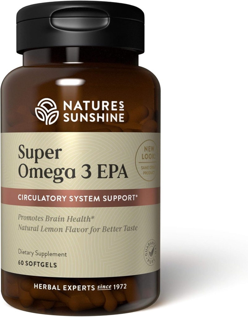 The Nature's Sunshine Super אומגה 3 EPA 60 Softgel caps