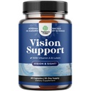 תוסף בריאות עיניים מלא למבוגרים - Lutein 20mg Per לשרת ויטמינים עיניים עבור חזון לחץ עיניים יבש והגנה על אור כחול - מבוגרים עם Beta Carotene עיניים