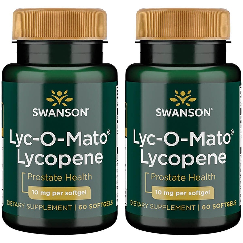 Swanson Lyc-O-Mato Lycopene 10 מיליגרם 60 Sgels (2 Pack)