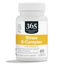 365 על ידי Whole Foods Market, Stress B-Complex עם ויטמין C, Energy & Nervous System Support, טבעוני, 60 קפסולות