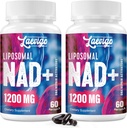Liposomal NAD+ תוסף 1200 מ"ג גבוה Absorption, אנרגיה סלולרית ומיטוכנדרל, NAD Plus for Longevity & Vitality, Anti-Aging Formula, 120 Softgels