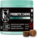 Calming Chews for Dogs V-EST - זמין ב 3 פורמולות: Calming, Multivitamin או Probiotics - Soft Chews Chicken Flavor - מסייע מתח וחרדה - 120 הרוזן