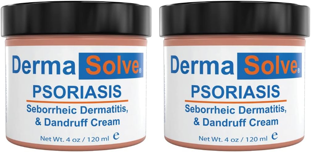 תוספת כוח Psoriasis Cream (2 Pack) - Sborrheic Dermatitis & Dandruff Lotion - מתקדם Moisturizing הקלה הקלה פורמולה נועד לטפל Itchy Fla inflamed Skin ולמנוע את הפלורס העתידי - 4.0 oz ea.