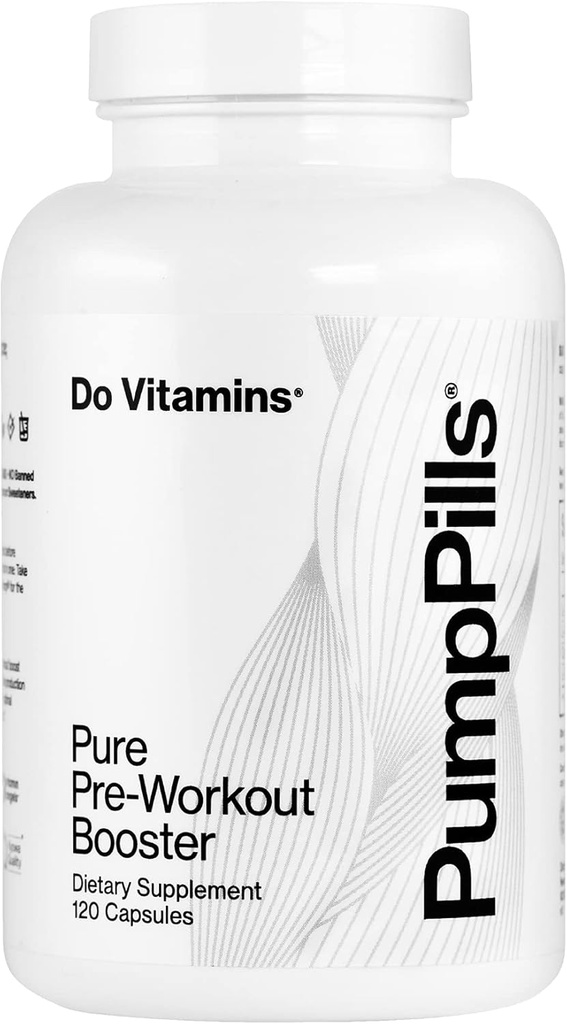 משאבת תוספי Nitric Oxide לגברים ונשים - L Citrulline L Arginine תוסף - Stimulant Free Pre Workout Pills - Nitric Oxide Booster - טבעוני, Paleo, Keto (120 קפסולות)