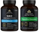 תזונה עתיקה SBO Probiotics קפסולות, Ultimate, 60 Count + Digestive Enzymes קפסולות, 90 Count