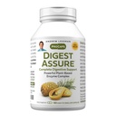 ANDREW LESSMAN Digests Assure 180 קפסולות - תערובת מקיפה של Enzymes טבעי Powerful כדי לתמוך ולשפר את הבריאות, Vegetarian-Sourceed Enzymes, Small Easy to Swallow כמוסות