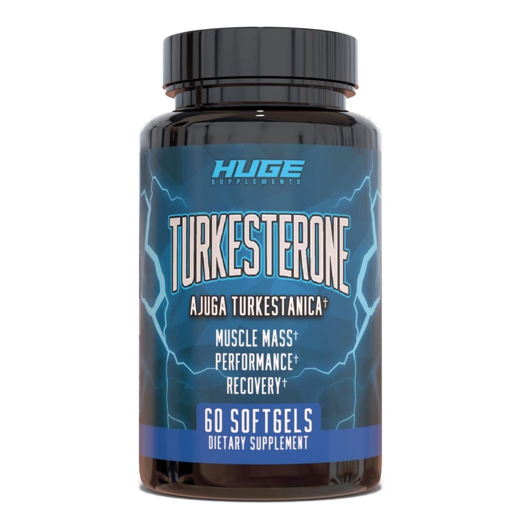 תוסף Turkesterone (500 מ"ג) תמצית אג'אגה טורקסטניקה, לשפר את מסת השרירים Lean, ביצועי התרגילים, לשפר את התאוששות השרירים עם טכנולוגיית Absorption Softgel שלנו (60 Softgels)