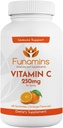 ויטמין C Gummies, 250 מ"ג לשרת, 60 הרוזן, טבעוני, אנטי תחמוצת, תמיכה במזל, שרירים, מפרקים; לילדים ומבוגרים; כתום פלאדור