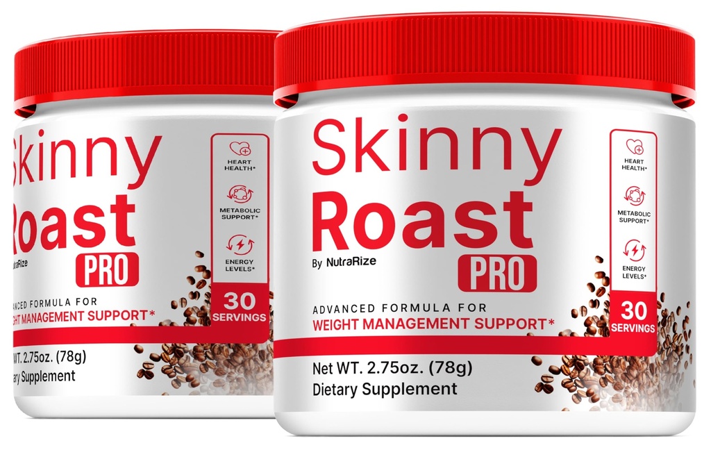 (2 Pack) Skinny Roast Pro - Premium אבקת פורמולה לבריאות כללית וכושר, SkinnyRoast Pro כדי לתמוך חיים בריאים ולשמור על אנרגיה, הרשמי Skinny Roast Pro ב A Jar Review (60 משרתים)