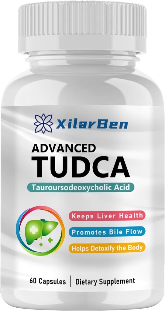 Generic TUDCA תוספת תמיכה חיה, Cleanse Detox & Repair,Ultra כוח Bile Salt TUDCA 1000mg 60 קפסולות