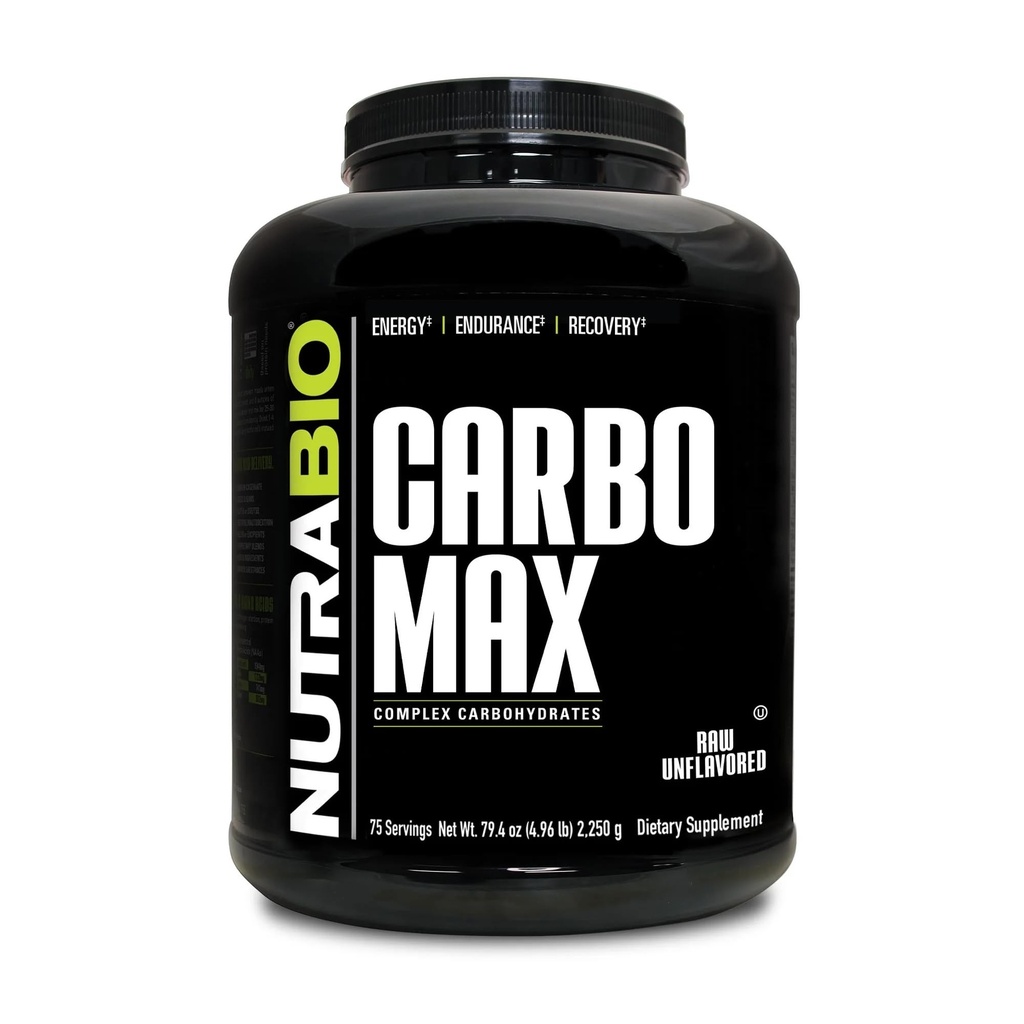 NutraBio CarboMax Maltodextrin אבקת - אבקת Carbohydrate עבור אנרגיה Sustained - Calorie עשיר עבור שריר ולהשיג משקל - unflavored - 5 פאונד, 75 משרתים
