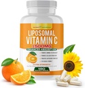 ויטמין C 1500 מ"ג, תוסף ויטמין C - High Absorption Ascorbic Acid - Immune-Support תוסף & Helps Collagen הפקה - 180 קפסולות