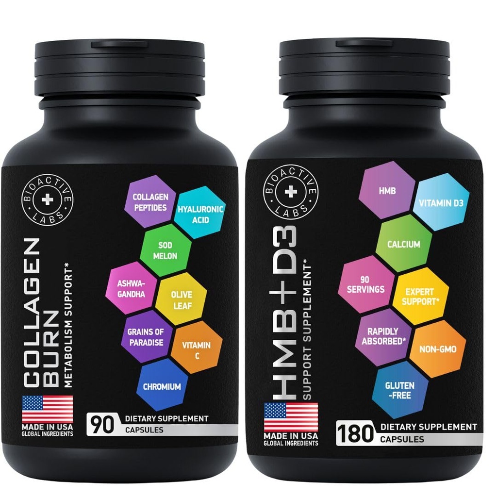 Thermogenic Multi Collagen Burn ו-HMB D3 - Fitness and Weight Loss Bundle