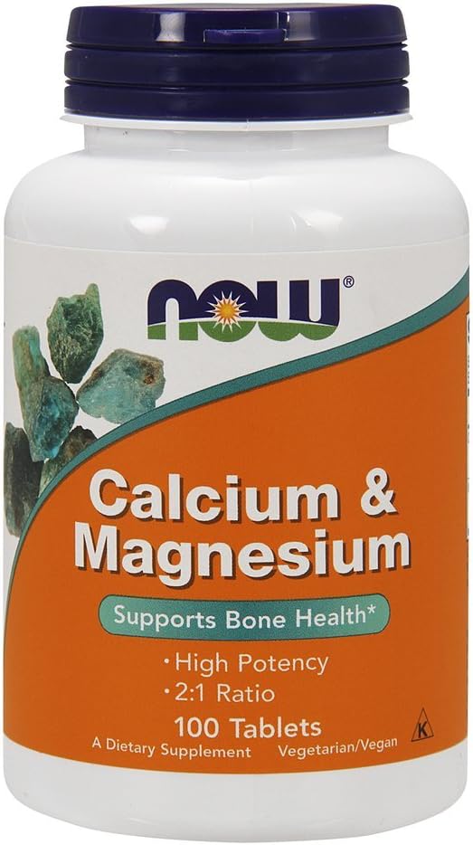 Now FOODS Cal Mag 500/250 מ"ג, 100 CT