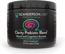 Clarity Prebiotic - Optimize Gut ו-Mod באמצעות ציר Gut-Brain - אספקת חודש אחת - קל לשימוש, אחד Scoop לערבב עם נוזל או מזון - טבעוני, Soy-Free, Gluten-Free, non-GMO