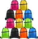 KUQA 12Pcs מושך ספורט ספורט מחסלים תרמיל Bulk C אינץ' Bag Sackpack עם Zipper עבור בית הספר יוגה ספורט נסיעות ספורט ספורט נסיעות