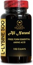 תוסף Aino ACIDS - L-Lysine HCL Pills, Essential Amino Acid תוסף עבור Immune תמיכה, פיתוח שרירים, מפרקים בריאים - 1 בקבוק 100 ספירות