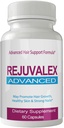 Rejuvalex מתקדם צמיחת שיער פורמולה - תוספת ייחודית עם ויטמינים ומינרלים עם biotin - גלוטן חינם 60 קפסולות - שיער להש עור וציפורים כוח נוסף פורמולה צמיחה Booste