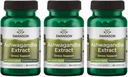 Swanson Ashwagandha Extract-Natural תוספת קידום תגובה מתח בריא, תמיכה באנרגיה ו- Nervous System Health-Ayurvedic for Natural Wellness-(60 קפסולות, 450 מ"ג כל אחד) (3 Pack)