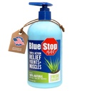 Blue Stop Max Gel for Body Aches, 16 oz Pump; 3 מתוך 1 מוצרים Relieves Body Aches, תומך במשותףים ו Nourishes The Skin