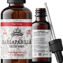 Sarsaparilla Tincture, אורגני Sarsaparilla לחלץ (Smilax Medica) Dried Root, non-GMO ב Cold-Pressed אורגני ירקות Glycerin 2 oz, 670 מ"ג