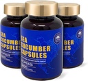 Sea Cucumber, Wild שנתפס קפסולות ים קומבר, תוספי מזון טבעיים, Super Natural Antioxidant, Immune Builder, Cartilage Protection - 90 קפסולות, 500 מ"ג / בוטל - שלושה בקבוקים