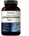 Pregnenolone 100 מ"ג, 240 קפסולות | 99% Purity, Micronized כיתה for Higher Absorption, Plant Based - Natural Precursor, Brain & Immune Health - Non-GMO, Soy Free