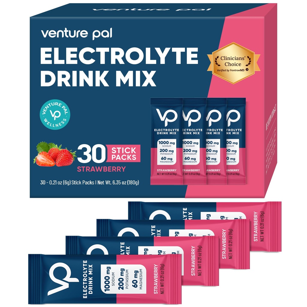 High Sodium Sugar Free Electrolytes אבקת Packet - hydrotion Packets עם ויטמין, Sodium & Potassium | Zero Calories