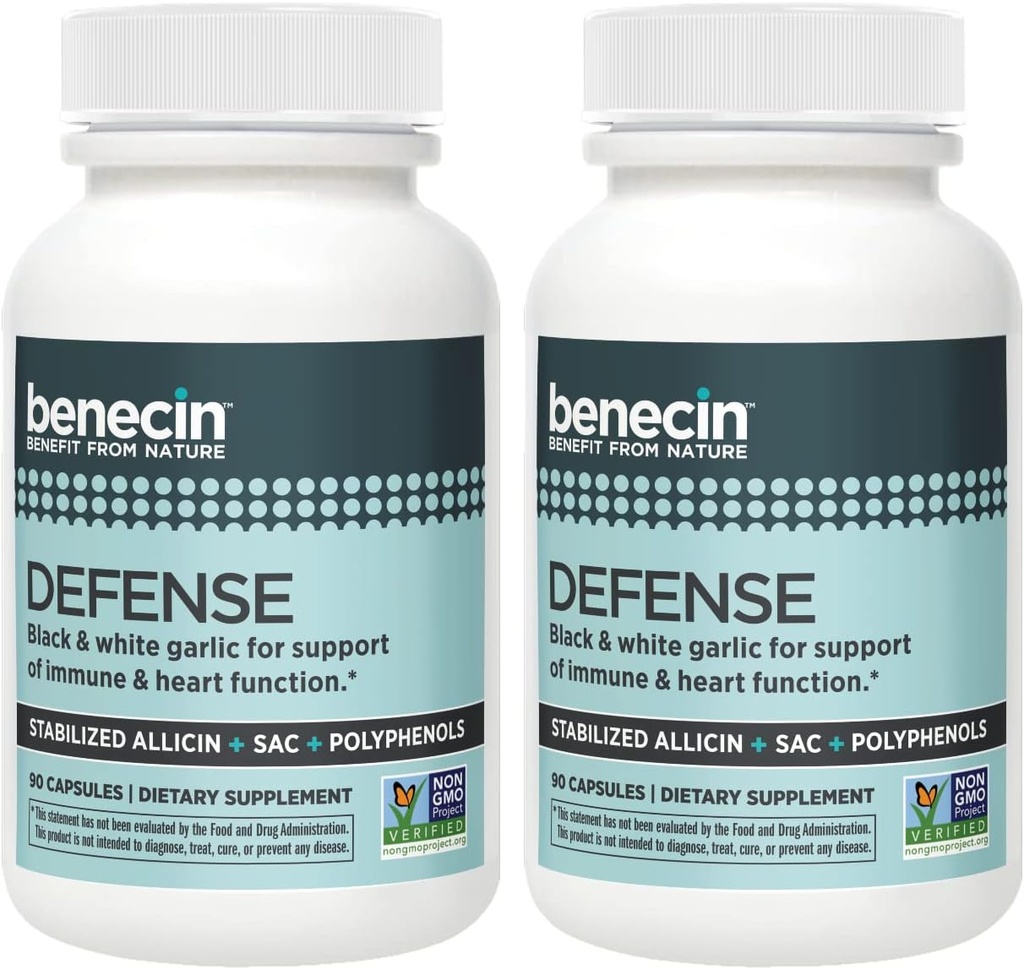 Benecin Defense 1500 mcg Stabilized Allicin לכל קפסולה
