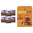 Atkins Pecan Karamel & Carmel Almond Clusters, 60 & 20 הרוזן, סיבים גבוהים, סוכר נמוך, פחמימות נמוכה